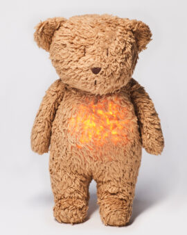 Peluche Lumière-Sons – Ours Organique MARRON