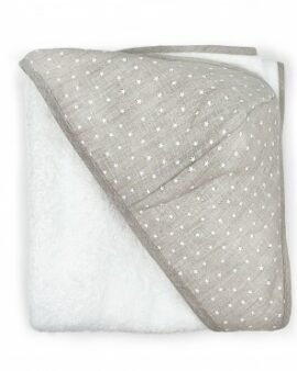 Cape de bain BLANC ETOILES