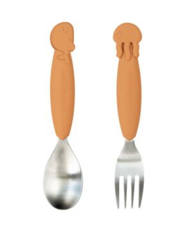 Ensemble cuillère & fourchette – Friends MOUTARDE