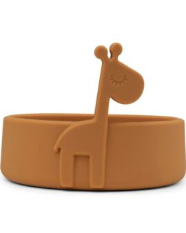 Bol en silicone – Peekaboo girafe MOUTARDE