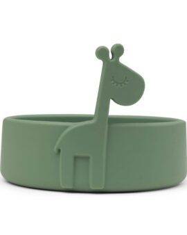 Bol en silicone – Peekaboo girafe VERT