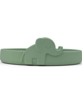Assiette en silicone – Peekaboo éléphant VERT