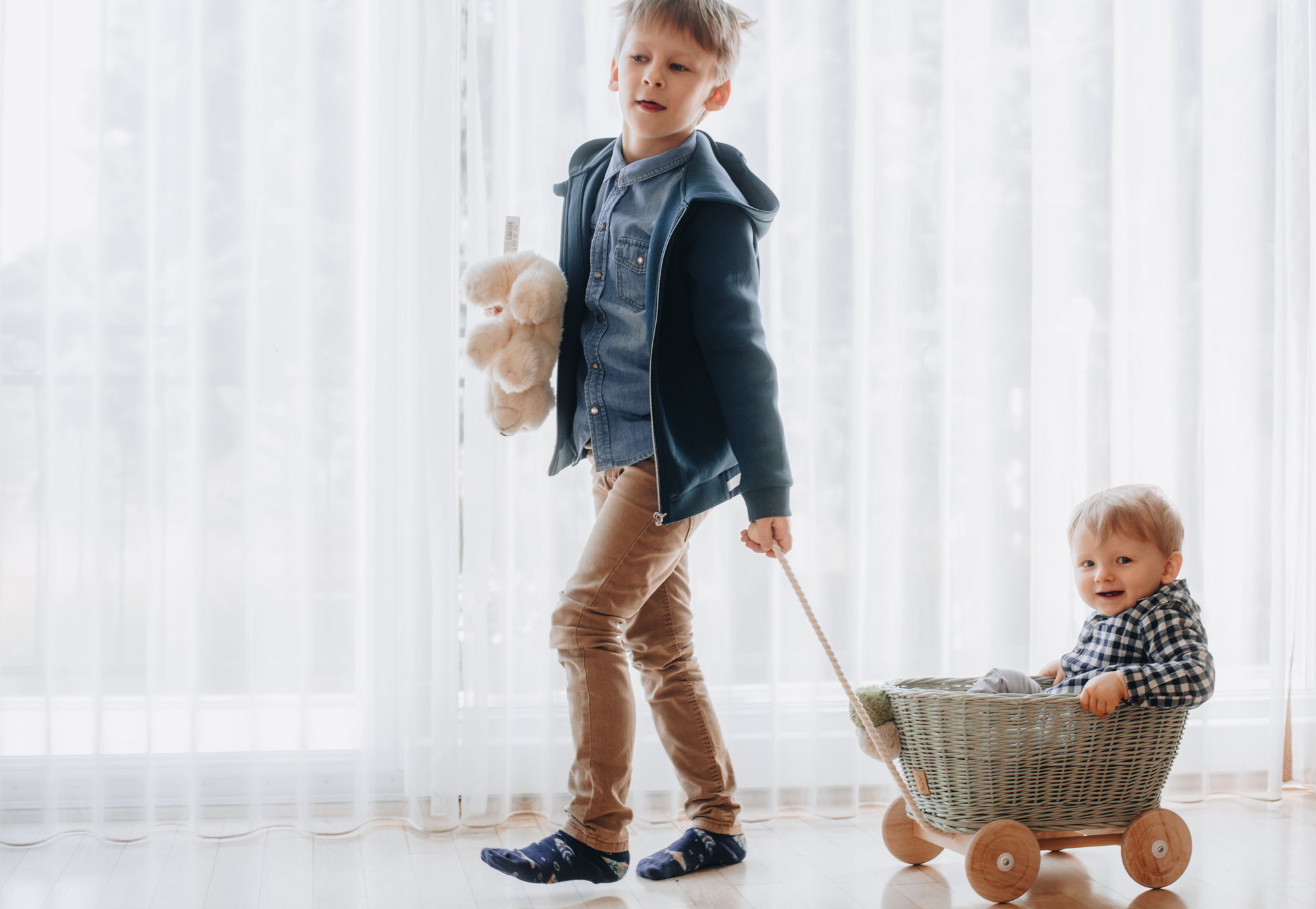 Chariot en osier - Little bazar 2