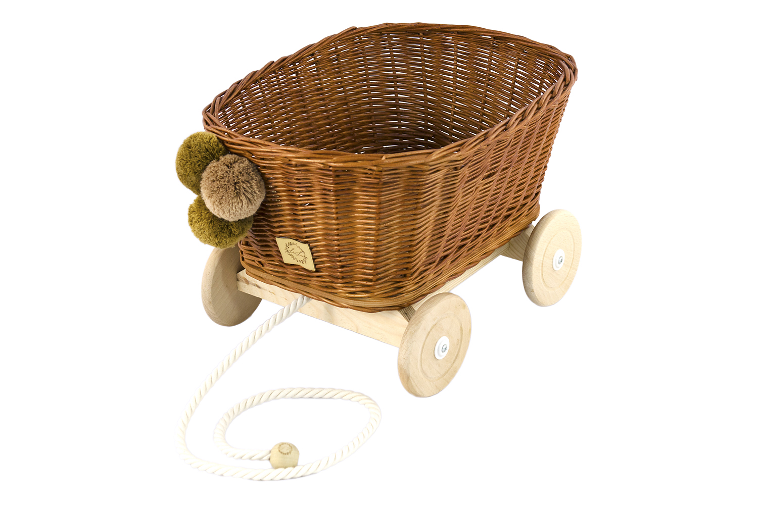 Chariot en osier - Little bazar