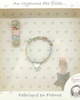 Coffret barrettes et bracelet – ROSE PALE