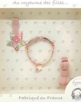 Coffret barrettes et bracelet – ROSE