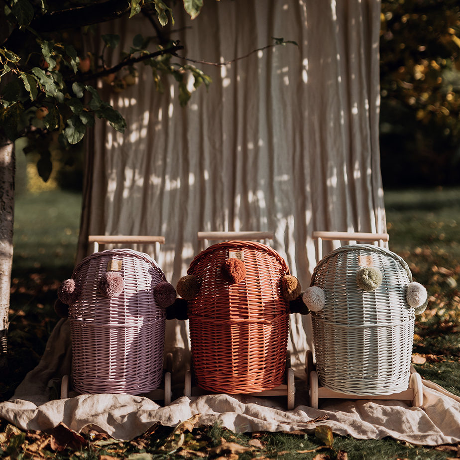 Landeau en osier - Little bazar