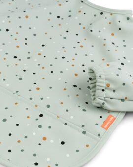 Bavoir à manches – Happy dots Green